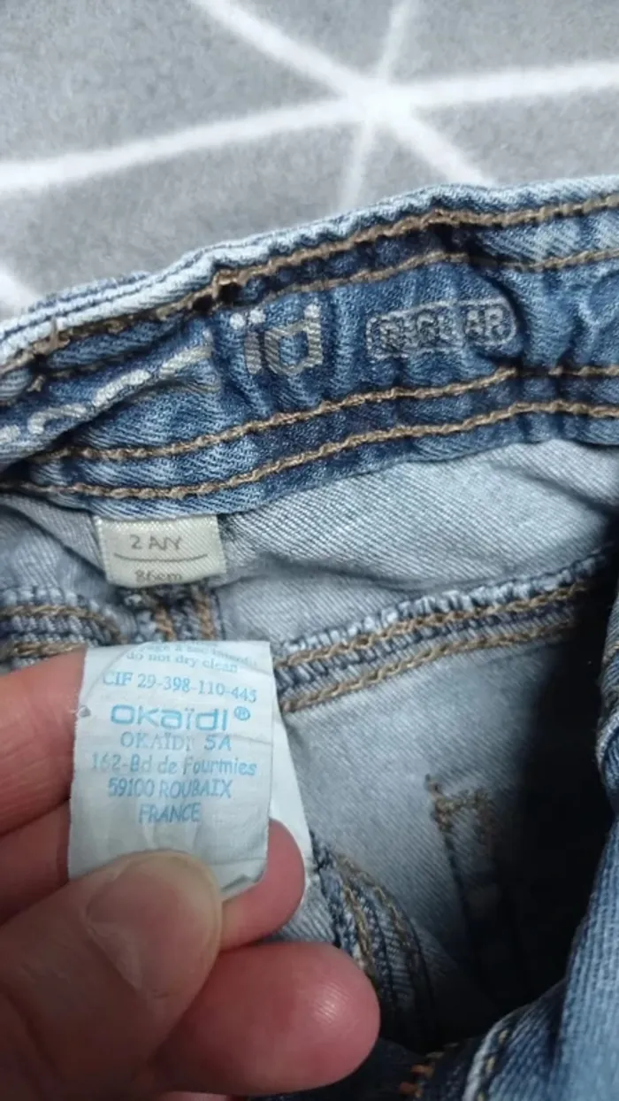 🦁 Lot 2 jeans, 2 ans - photo numéro 7
