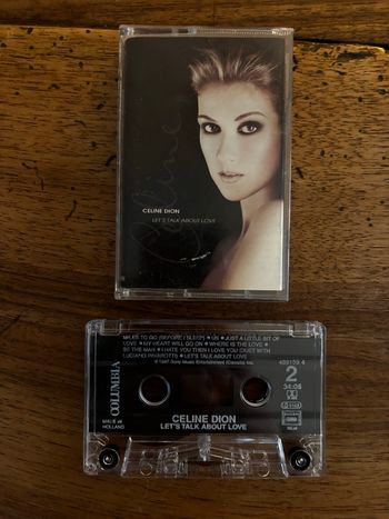 Cassette audio Céline Dion Let’s talk about love