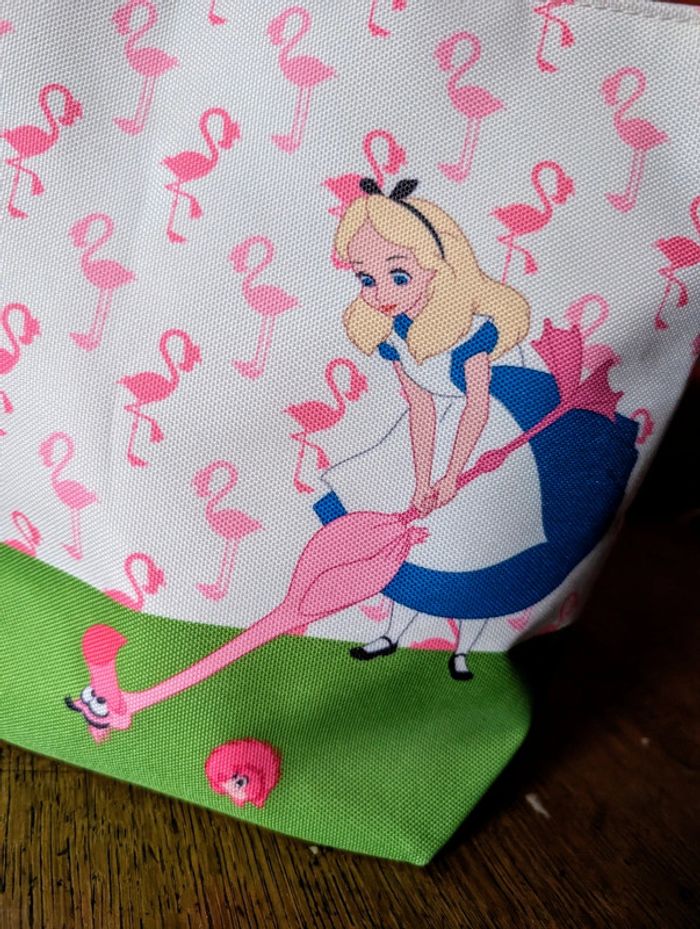 Sac tissu Alice flamant rose et hérisson - photo numéro 4
