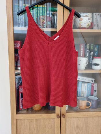 Haut Phildar  en maille côtelée  taille XL