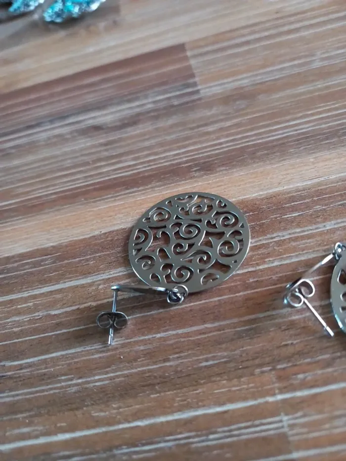 Boucles d'oreilles acier - photo numéro 3