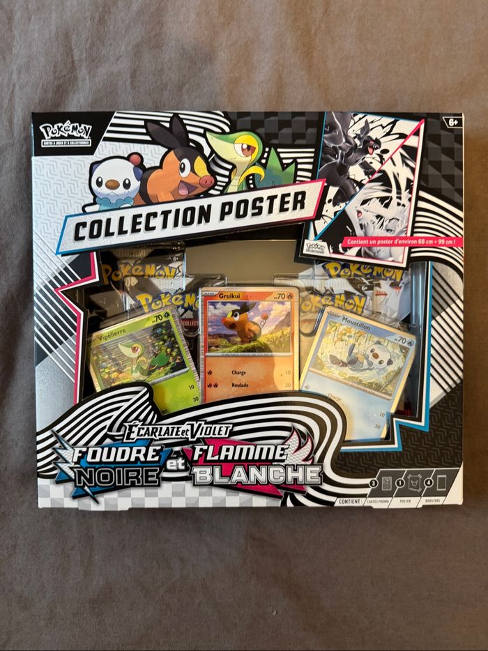 Pokémon Coffret Poster EV10.5 foudre noire flamme blanche