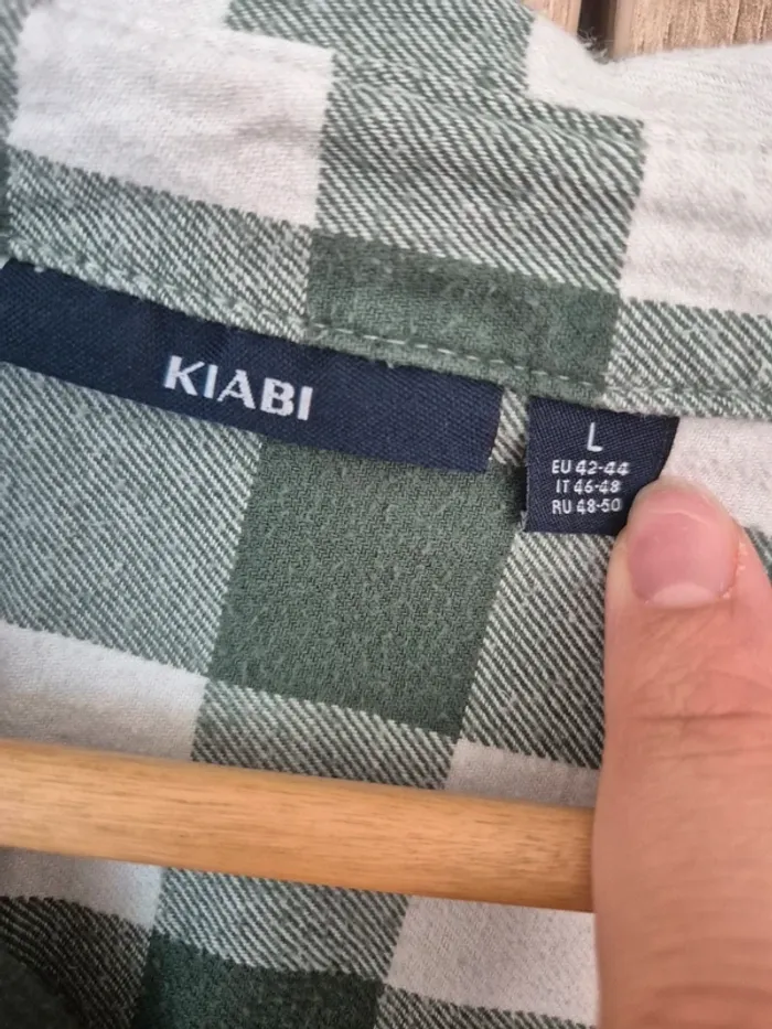 Chemise bûcheron vert taille 42 taille L - photo numéro 5