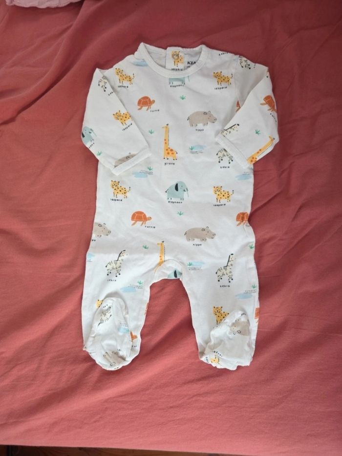 Pyjama coton 3 mois kiabi animaux - photo numéro 2