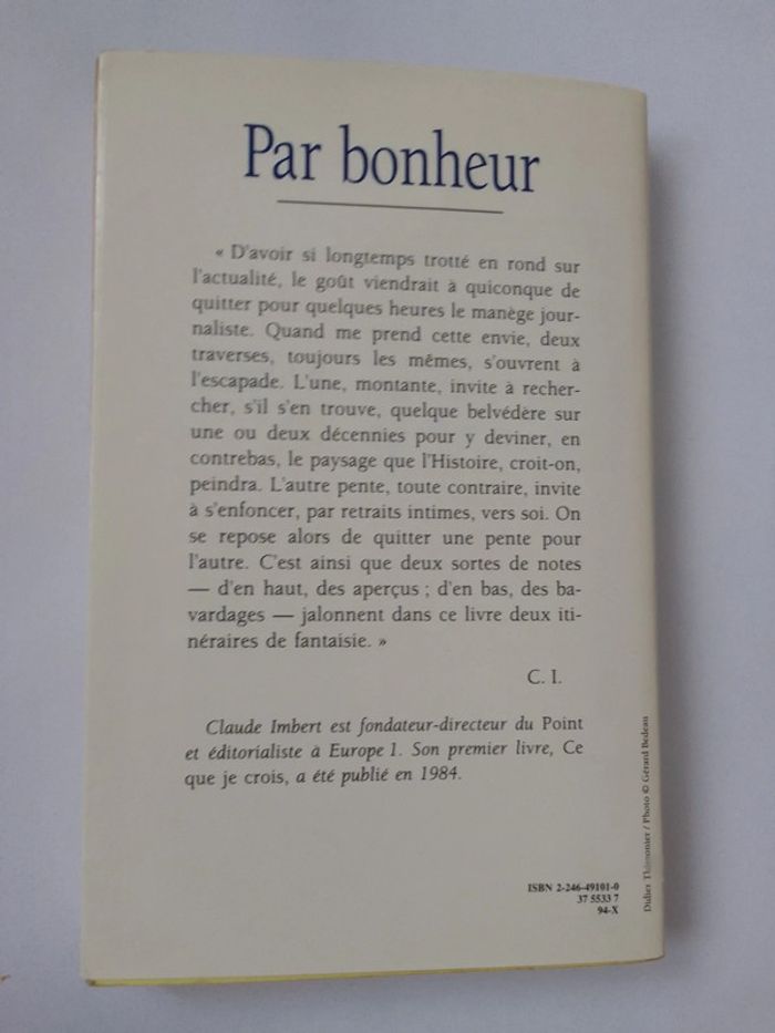 Claude Imbert - Par bonheur - photo numéro 2