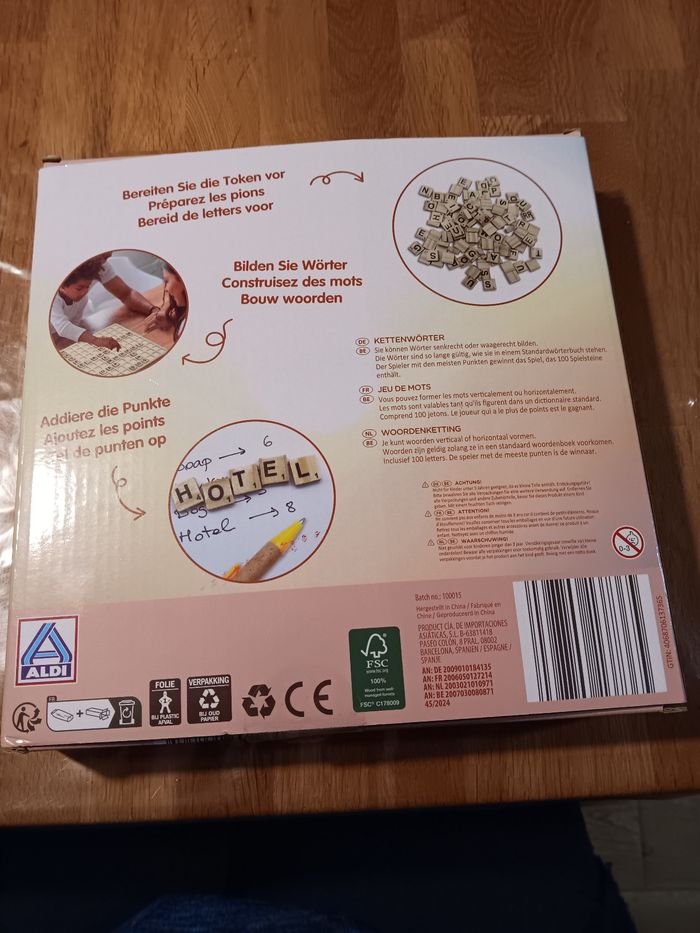 Jeu de mots en bois - photo numéro 4