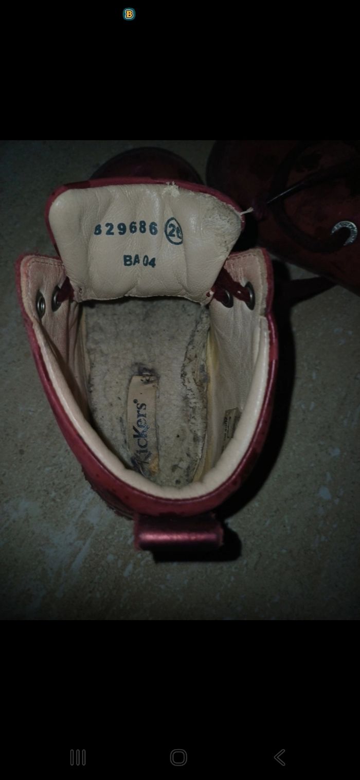 kickers rouge t 26 - photo numéro 4