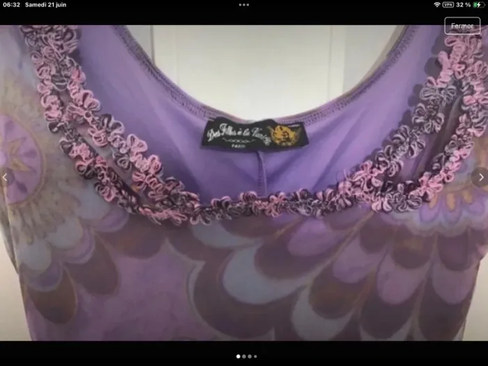Robe fluide les filles à la vanille