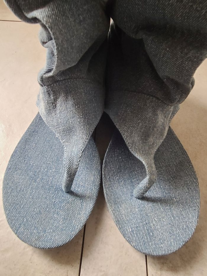Tongs Jeans T.38 - photo numéro 5
