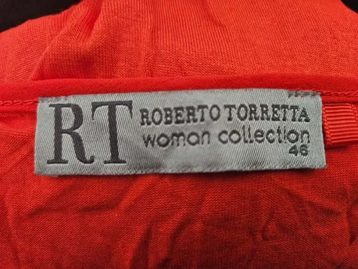 T-shirt Rouge Manches Courtes Taille 46 Roberto Torreta - photo numéro 3