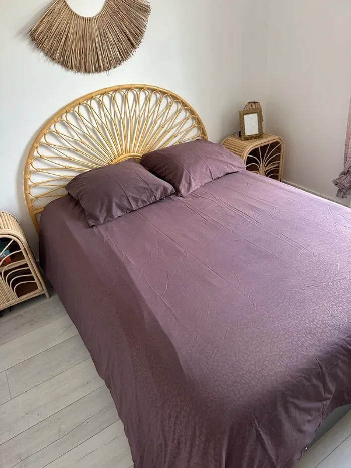 Housse de couette prune imprimé léopard 🍇