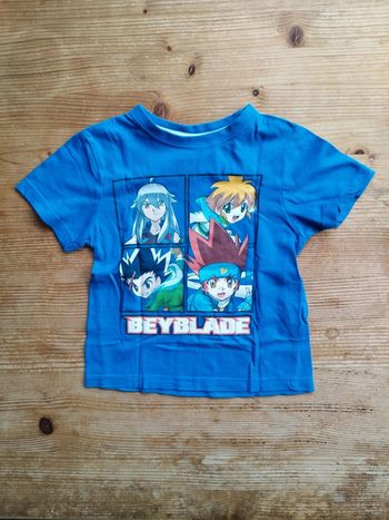 🔵 Tee-shirt Beyblade Bleu – 5 Ans – Très Bon État
