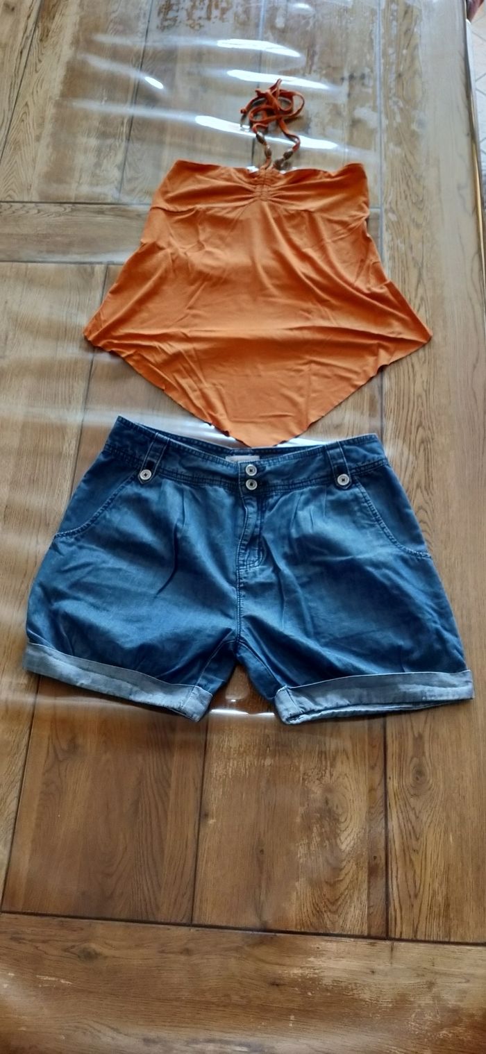Short en jean léger