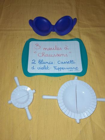 Lot de 3 moules à chaussons aux pommes 🍎