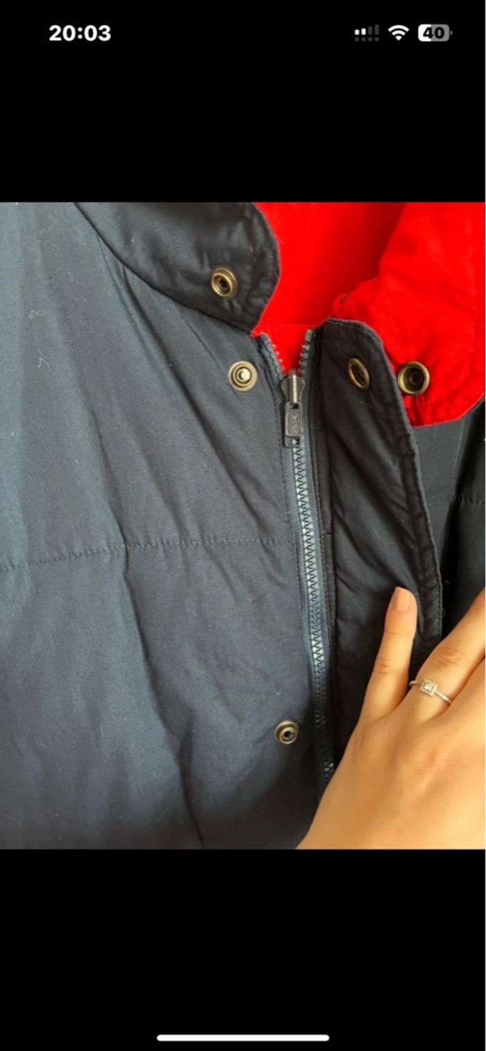 Veste sans manches réversible bleu marine et rouge mixte taille XL garçon et 46 femme - photo numéro 3