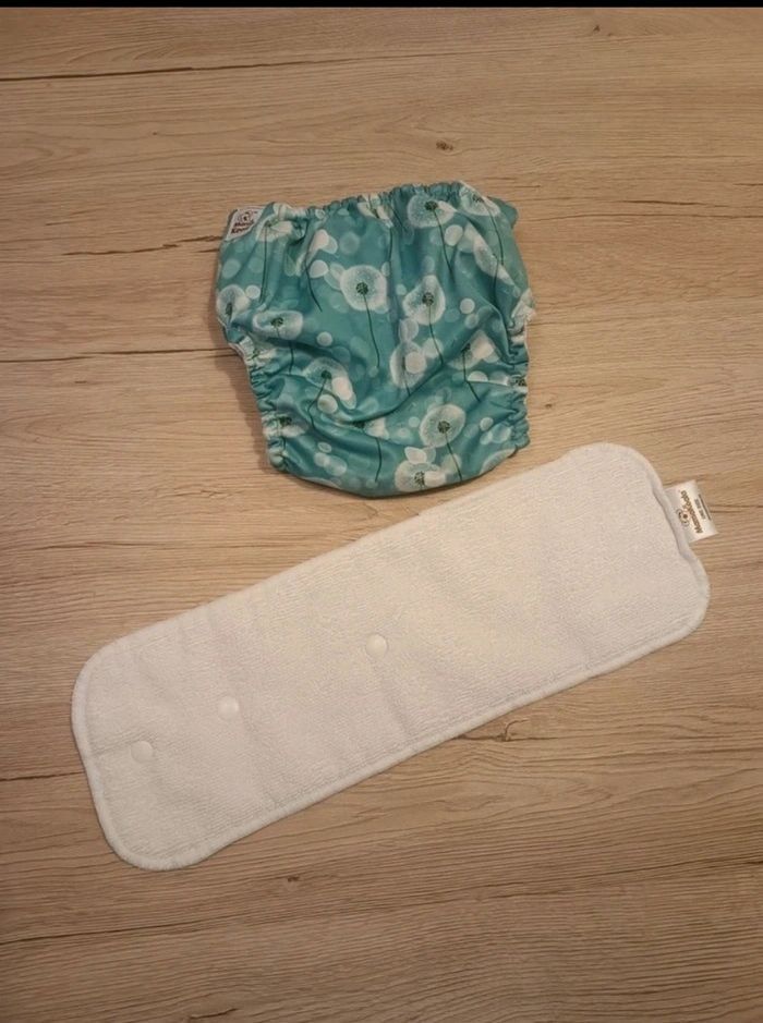 Couche lavable te2 mama koala et son insert - photo numéro 2