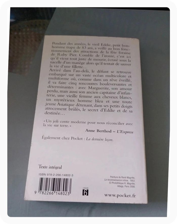 Les cinq personnes que j'ai retrouvées la haut - photo numéro 2