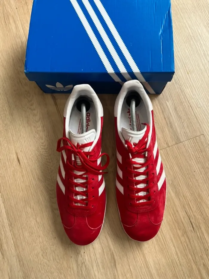 Adidas Gazelle OG Rouge Blanc Taille 44,5 - photo numéro 3