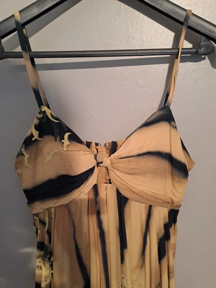 Robe été marron et noire dégradée - Marque Tropical Climate - Taille 38 - État neuf. - photo numéro 4