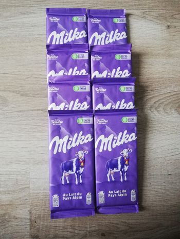 Tablettes Milka lait