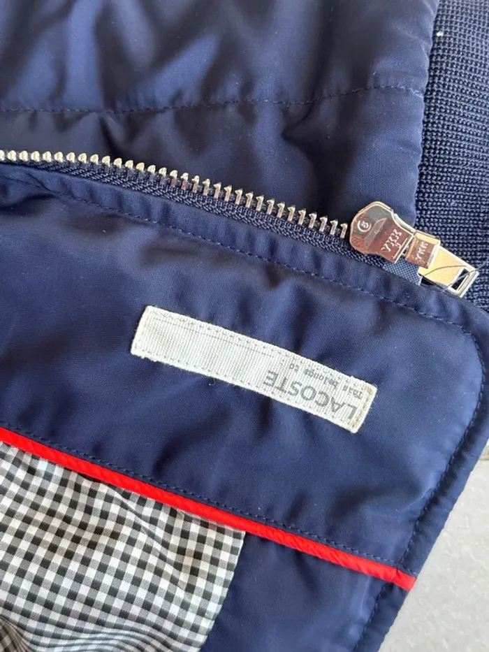 Bombers Lacoste bleu marine 8ans - photo numéro 6