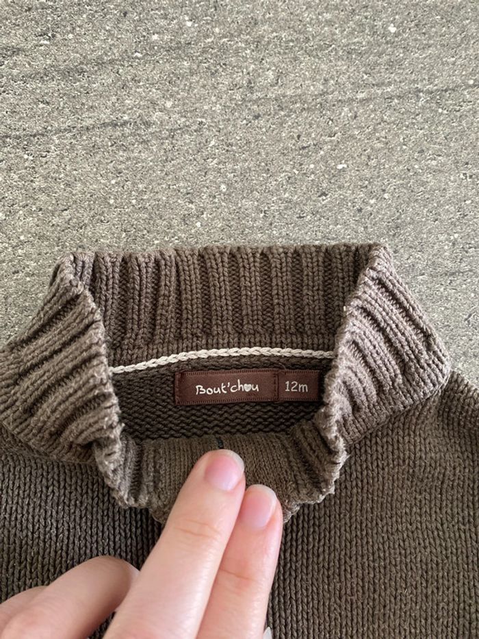 Gilet marron 12 mois - photo numéro 2