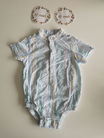 Bodie chemise bébé garçon 9/12mois primark excellent etat