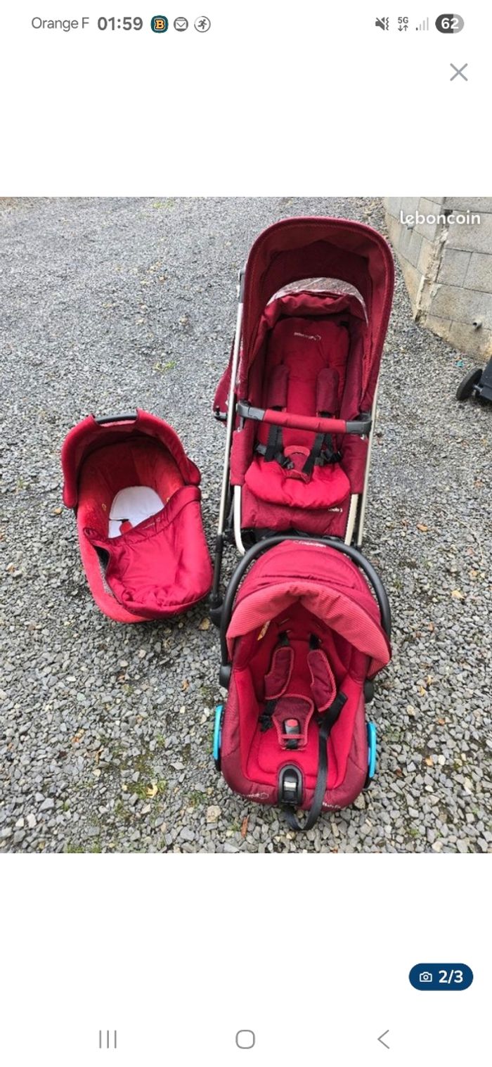 Poussette bébé confort trio