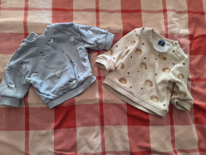 Lot de 2 sweat bébé 3 mois