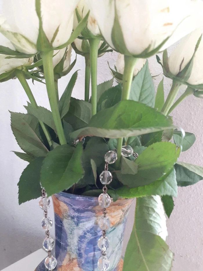 Colliers cristaux naturels vintage - photo numéro 5