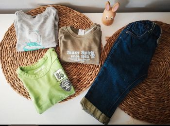 Ensemble t-shirts jean DPAM 12M