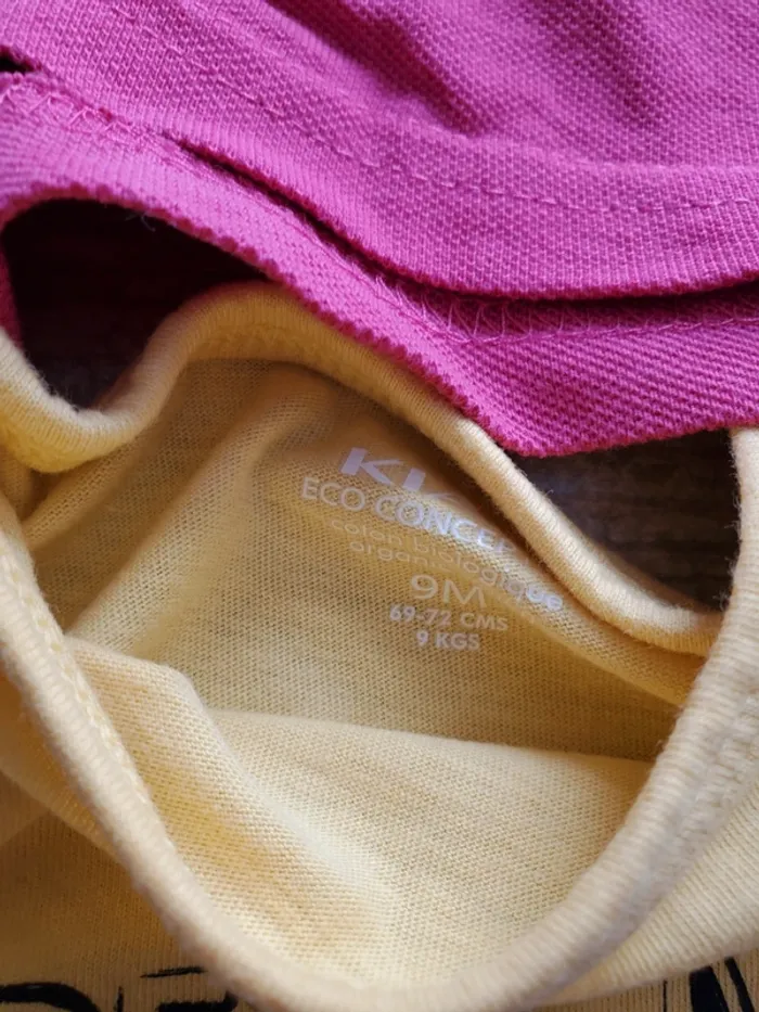 Lot 6 t shirts manches courtes 9 mois - photo numéro 2