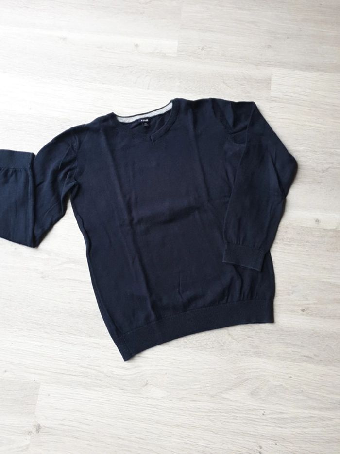 Pull garçon bleu marine 10 ans