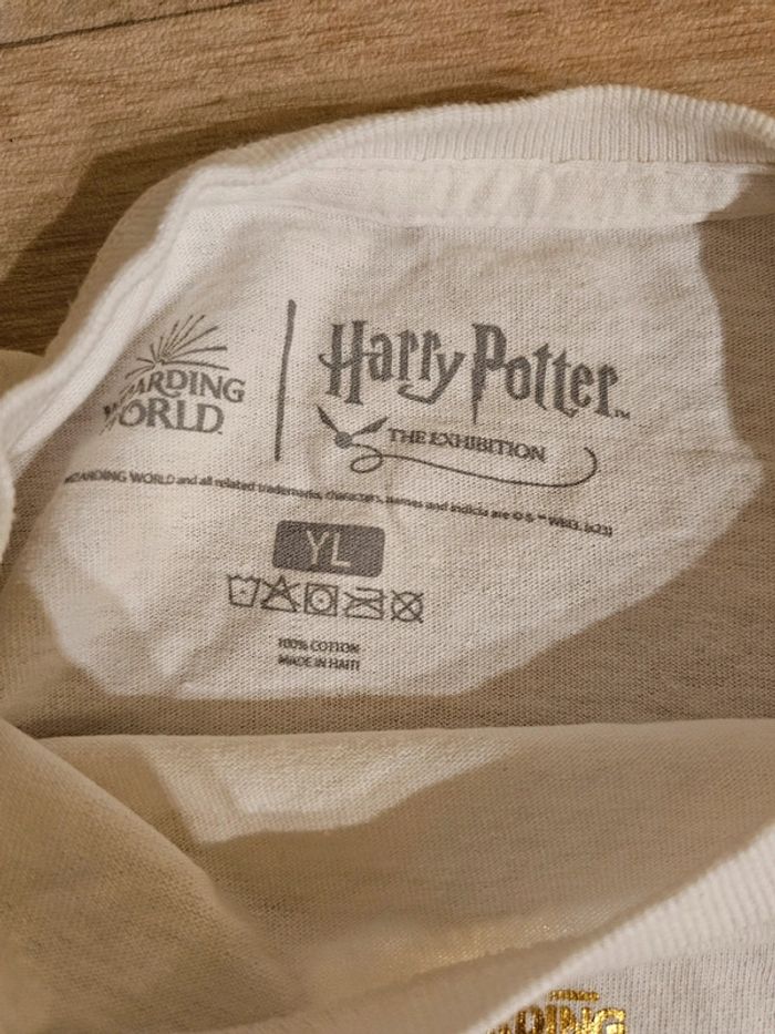 T-shirt blanc et doré Harry Potter - photo numéro 2