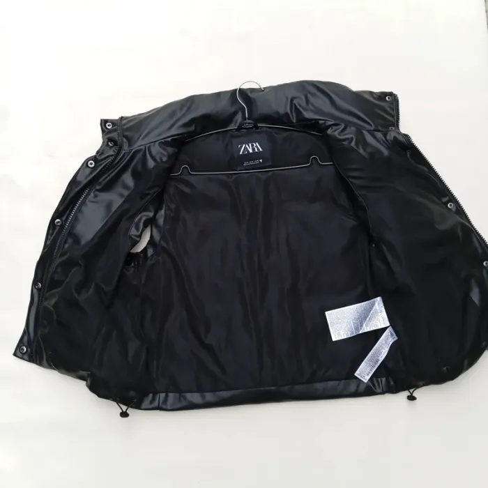 Veste Noire Sans Manches Zara Pour Femme - photo numéro 6