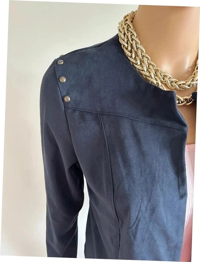 Veste bleue marine neuve en suédine LolaLiza taille 36 (valeur 50€) - photo numéro 5