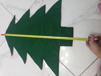 Sapin feutre rouge et vert