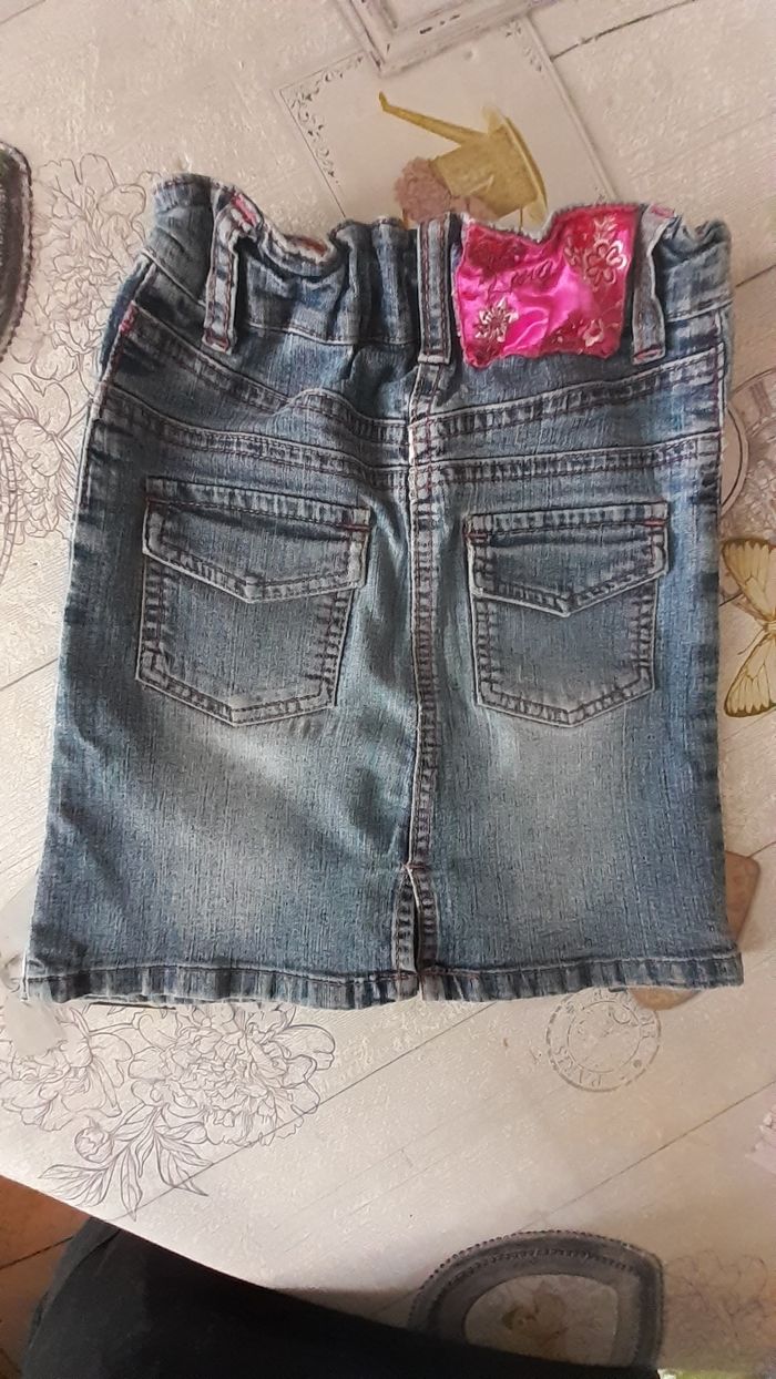 Jupe en jean trapèze - photo numéro 3