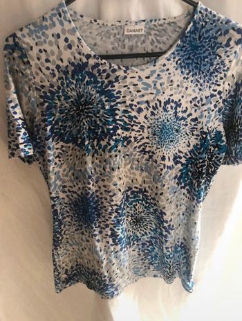 #teeshirt #damart #bleu #taille 38/40