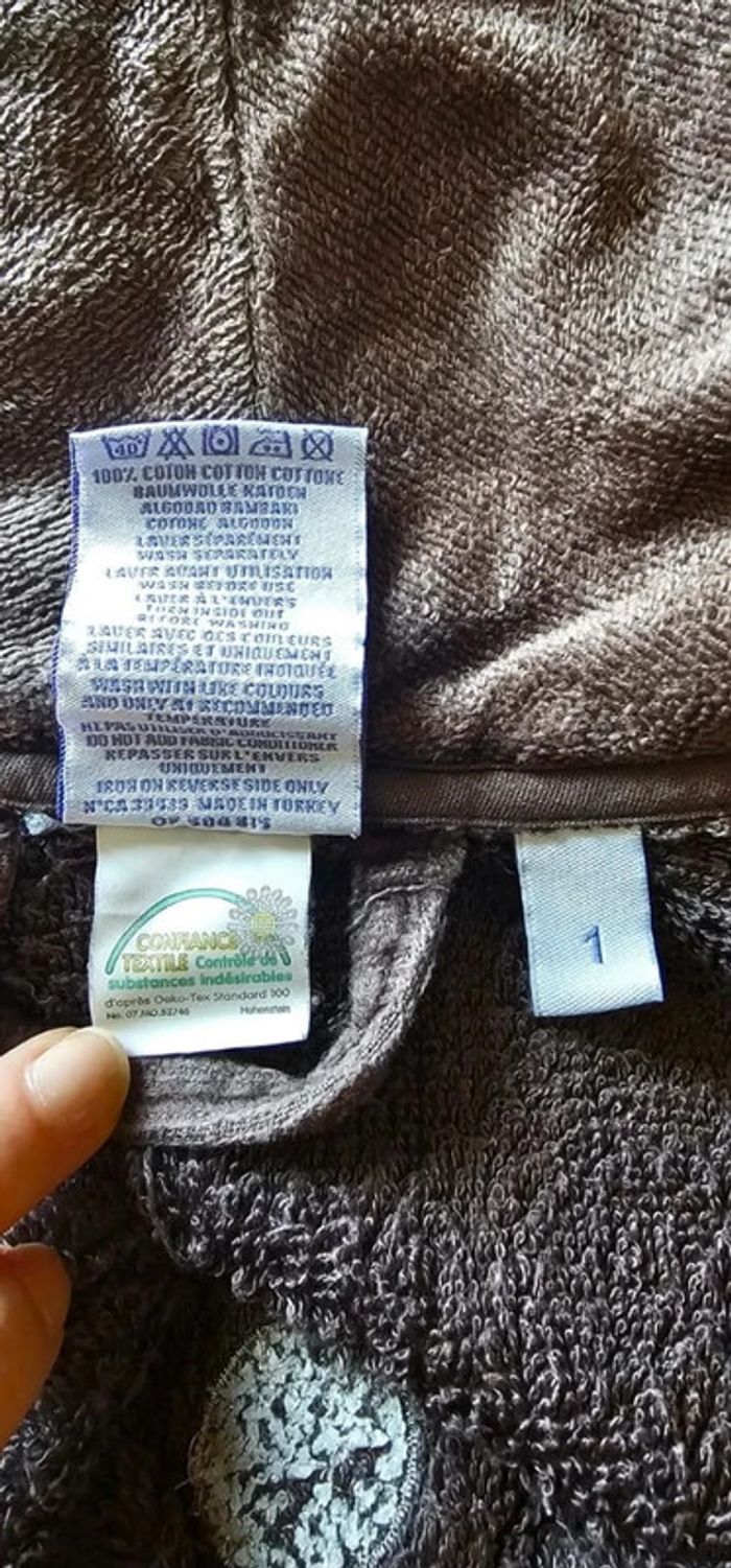 Peignoir Carré blanc 100% coton - photo numéro 4