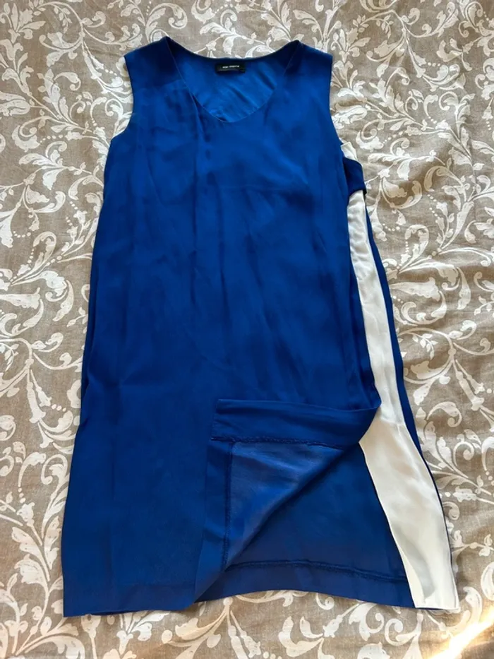 Robe bleu et blanche cop copine taille m