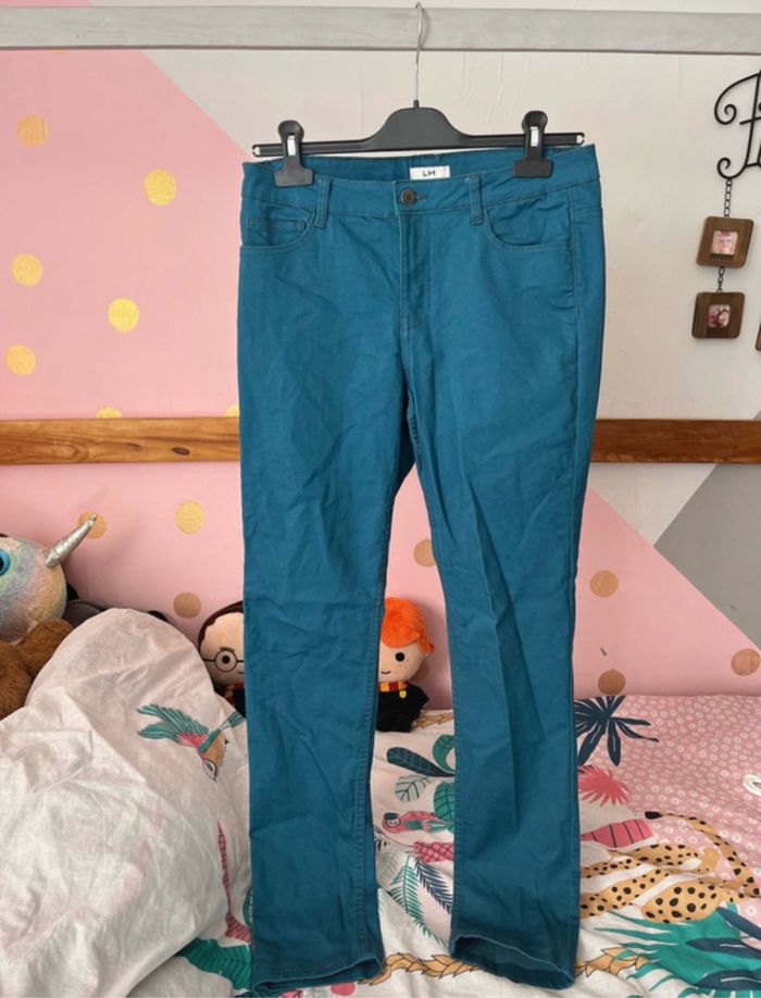 Jean turquoise LH