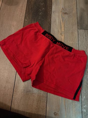 Short rouge coton taille L
