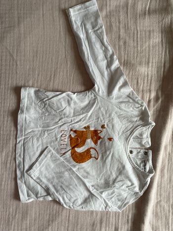 Haut blanc Vertbaudet 18 mois