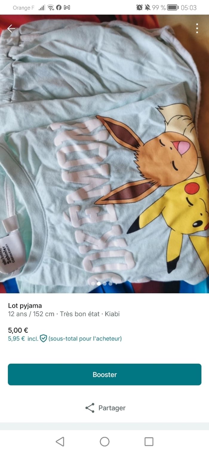 Lot pyjama - photo numéro 2