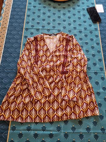 Blouse manche longue en col V