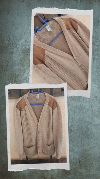 Magnifique Gilet en laine Vintage T-48