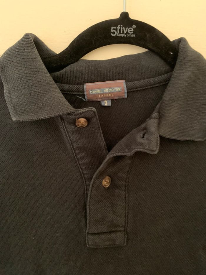 Polo noir manche longue Daniel Hechter taille 3