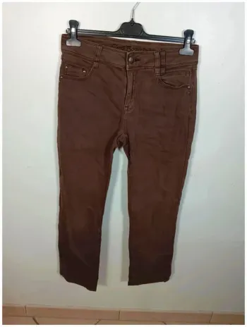 C17 pantalon marron c'est beau la vie 38