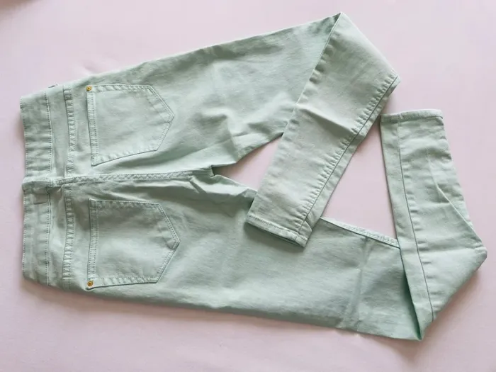 Jean d’été vert pastel - photo numéro 2